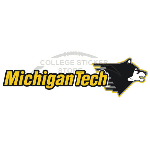 Personal Michigan Tech Huskies Iron-on Transfers (Wall Stickers)NO.5062